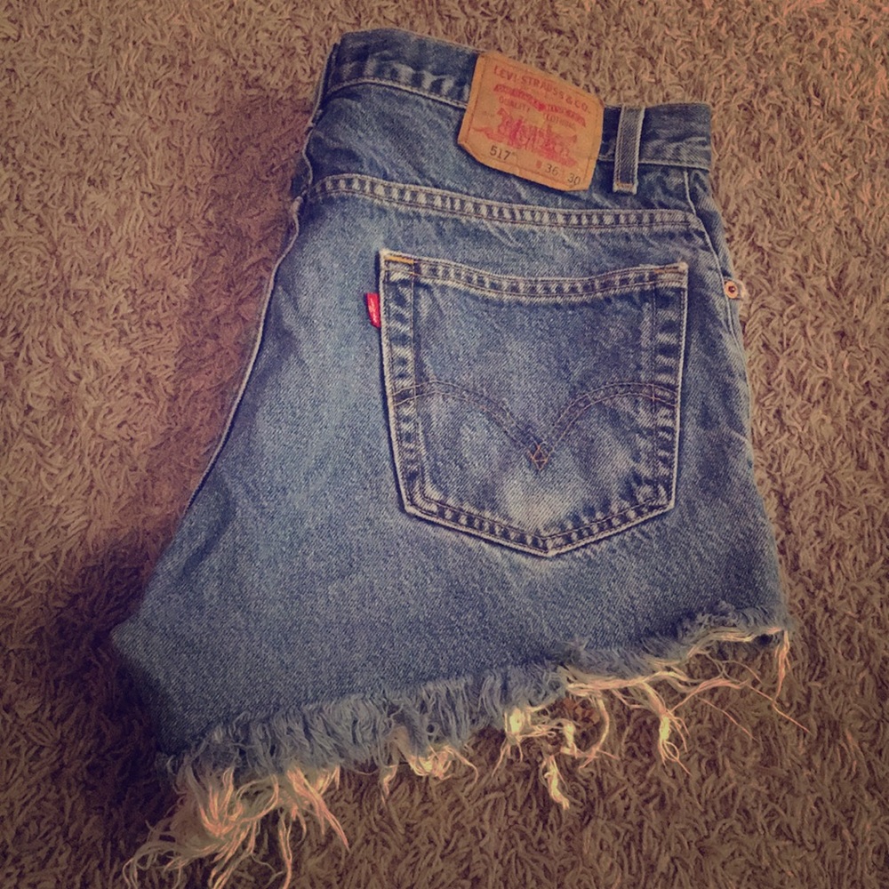 High Waisted Levi Denim Shorts